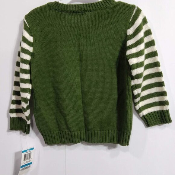 Greendog Y2K Christmas Reindeer Sweater 24 Months 100% Cotton Green NWT - Picture 6 of 9